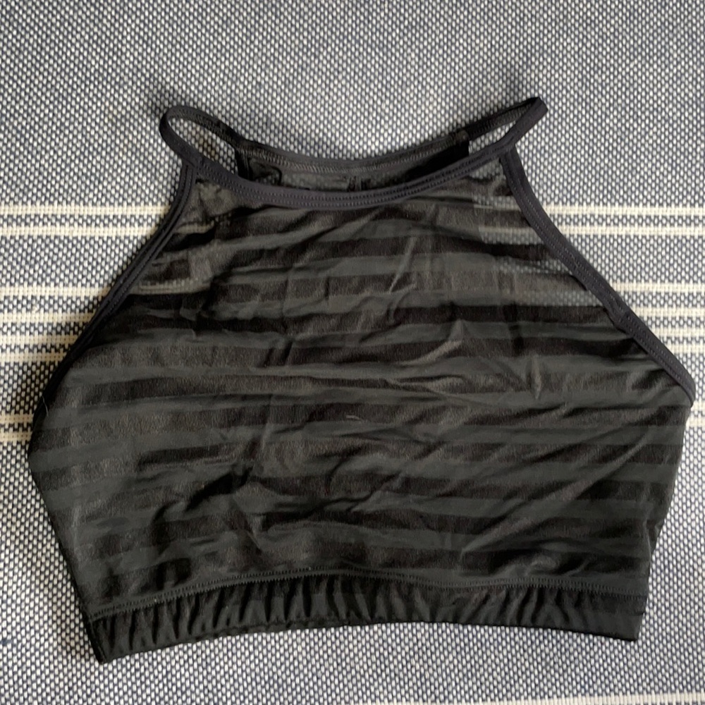 Lined Onzie black Halter bra top  S/M